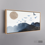 Cuadro Fragmentos Aves y Luna
