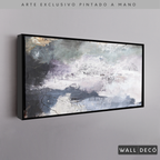 Arte Pintado a Mano Átomos de Mar Horizontal