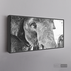 Cuadro Animales Elefante Boho Horizontal