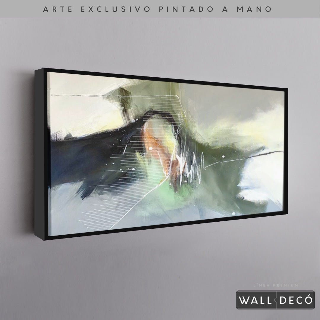 Arte Pintado a Mano Pensamiento Musical Horizontal