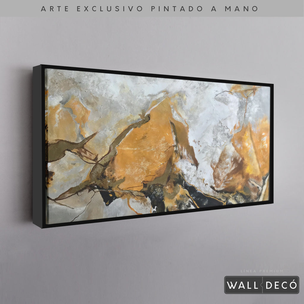 Arte Pintado a Mano Terracota Horizontal