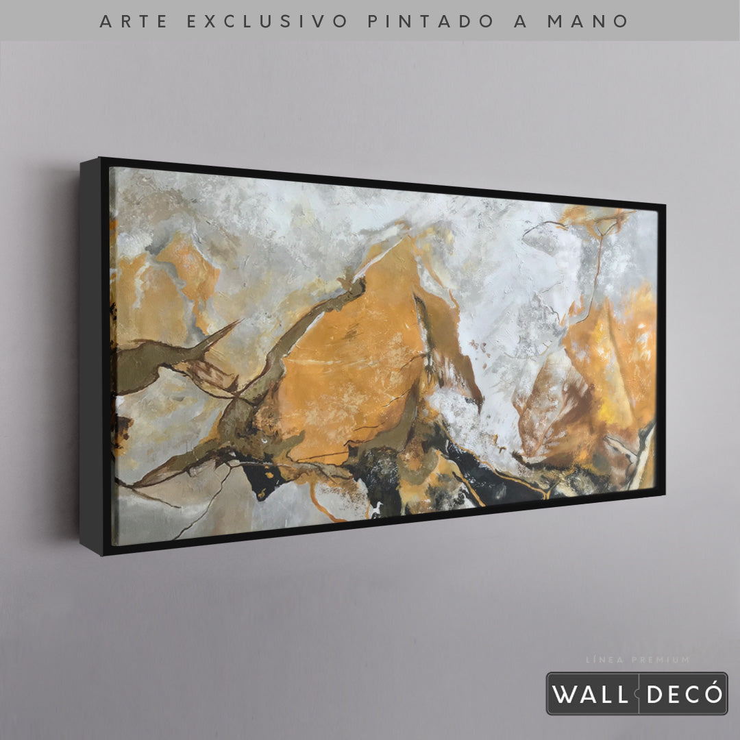 Arte Pintado a Mano Terracota Horizontal