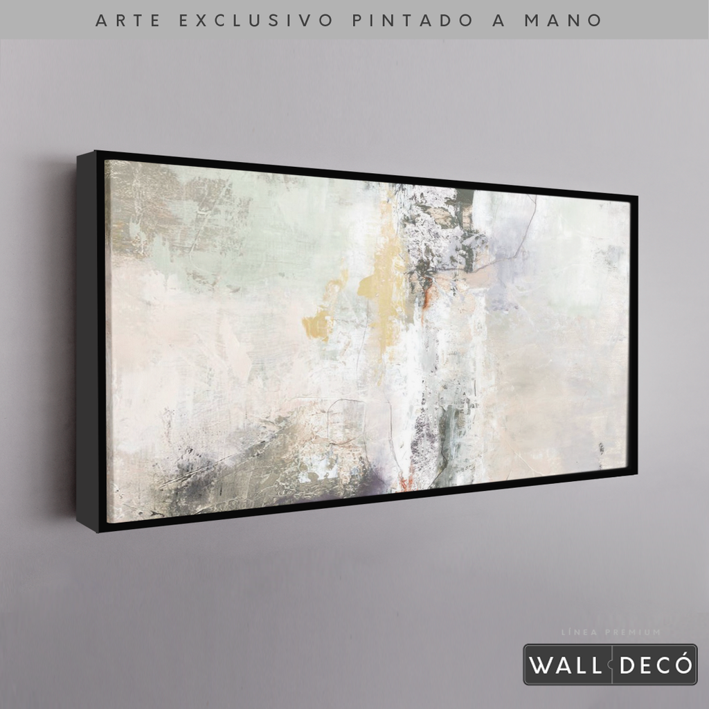 Arte Pintado a Mano Bruma Del Amanecer Horizontal