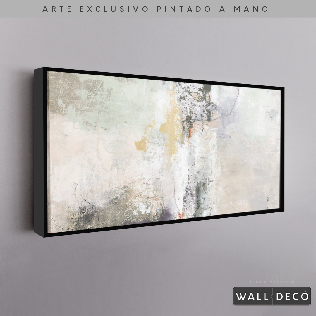 Arte Pintado a Mano Bruma Del Amanecer Horizontal