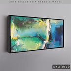 Arte Pintado a Mano Gema Horizontal