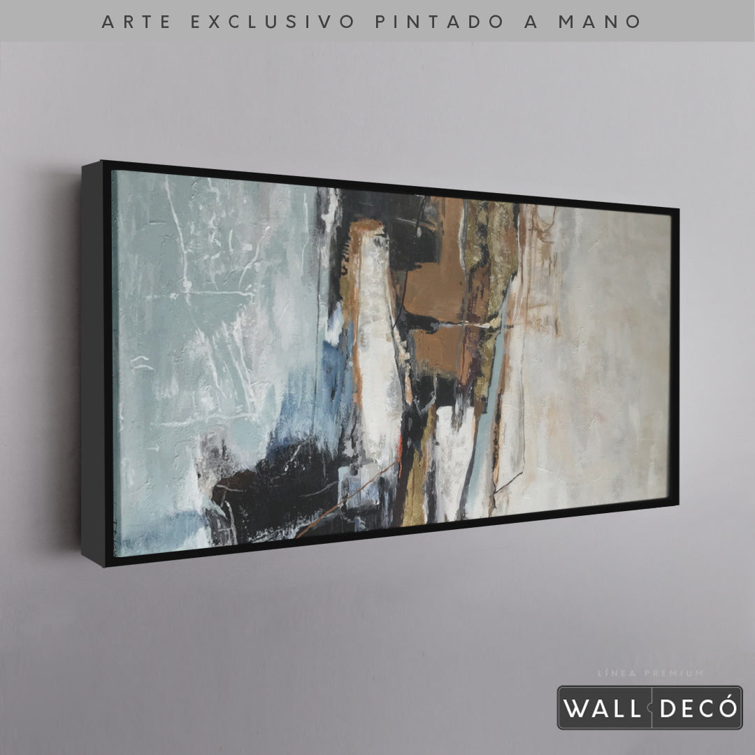 Arte Pintado a Mano Contrastes De Pensamiento Horizontal