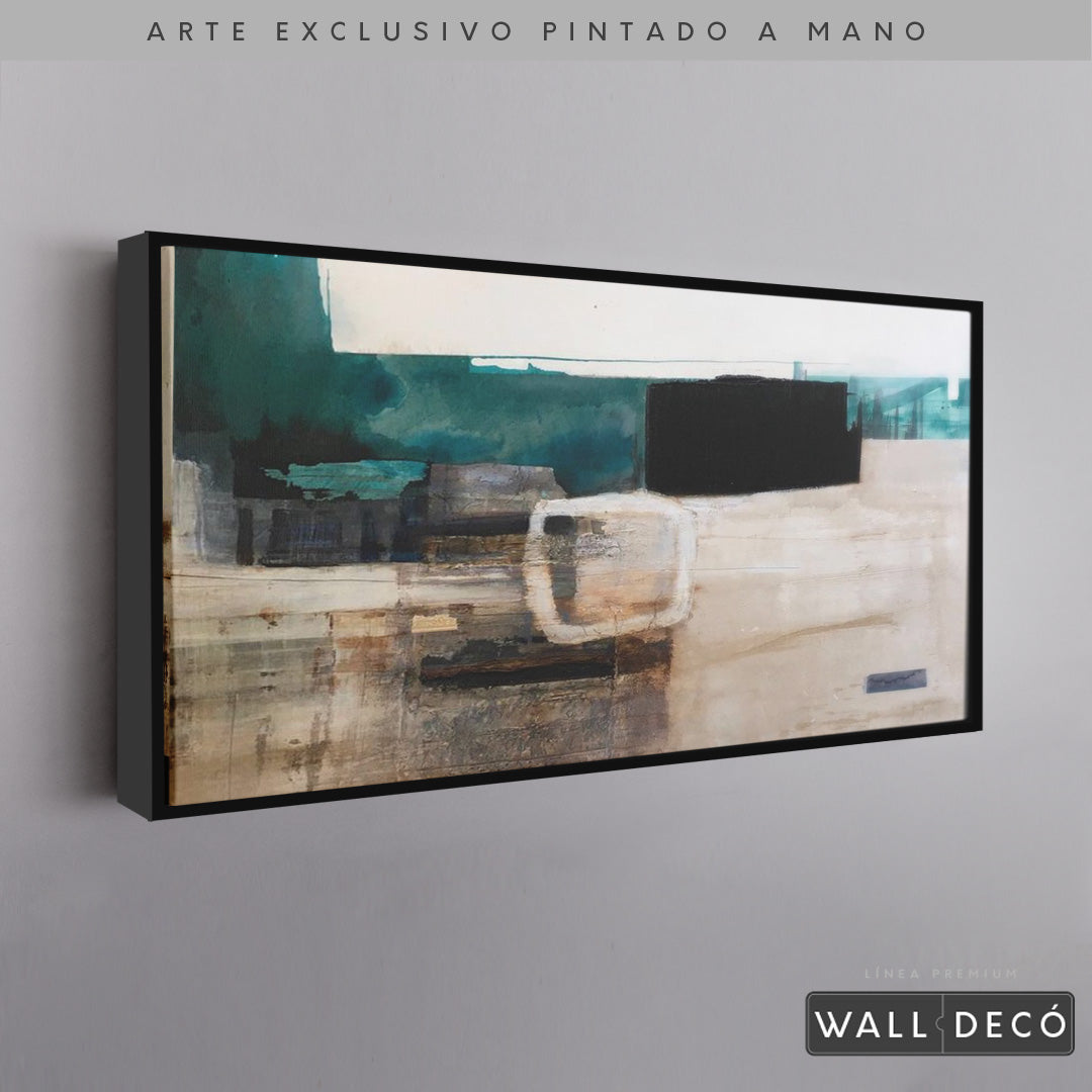 Arte Pintado a Mano Utopia Horizontal