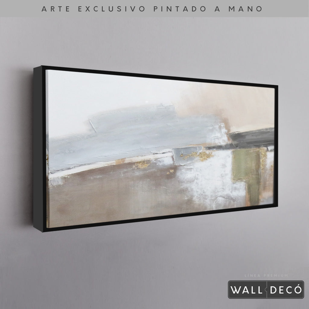 Arte Pintado a Mano Naturaleza Estructural Horizontal