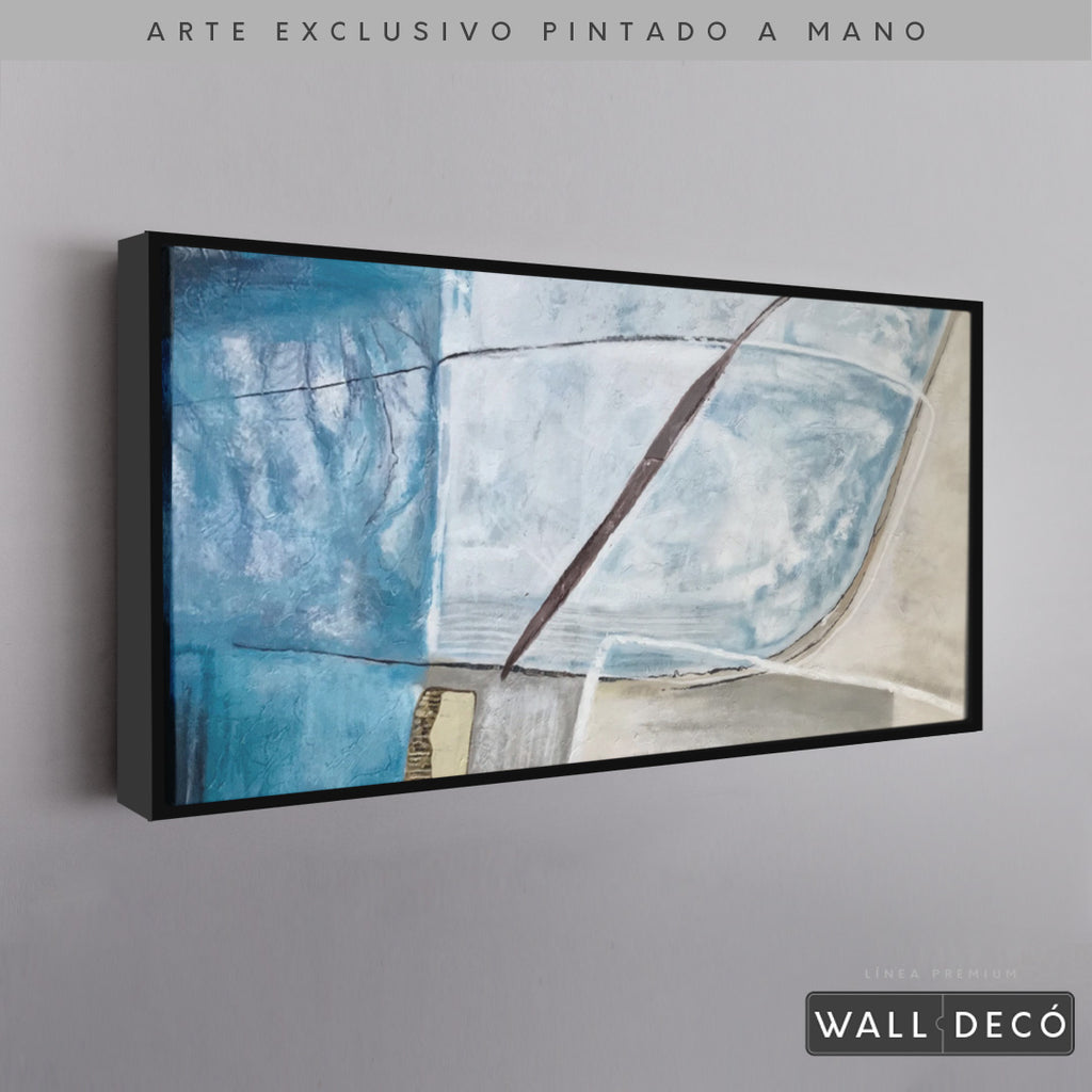 Arte Pintado a Mano Agua En El Pozo Horizontal
