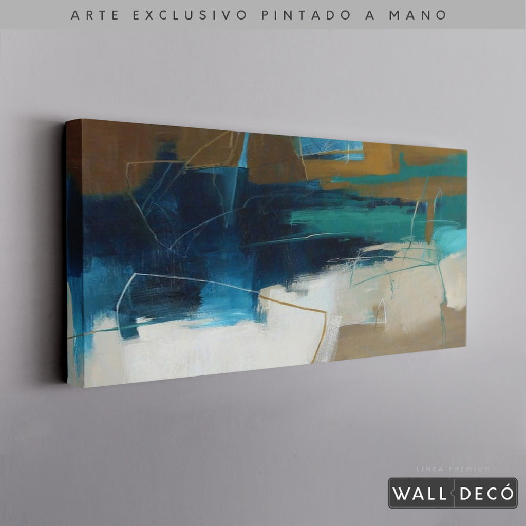 Arte Pintado a Mano Estuario Magno Horizontal