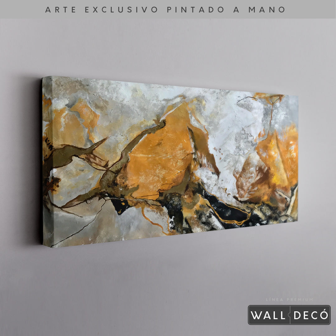 Arte Pintado a Mano Terracota Horizontal