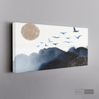 Cuadro Fragmentos Aves y Luna