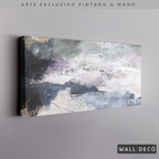 Arte Pintado a Mano Átomos de Mar Horizontal