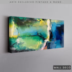 Arte Pintado a Mano Gema Horizontal