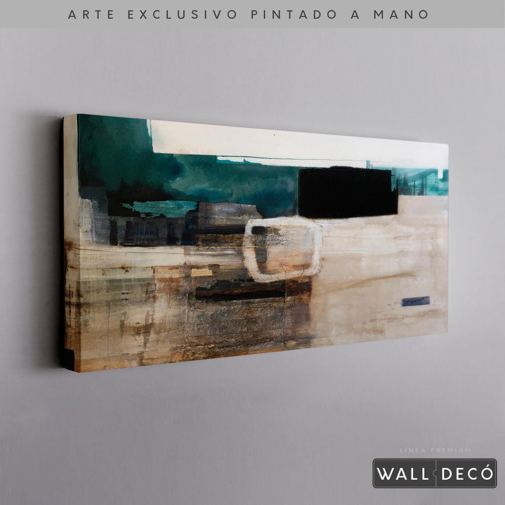 Arte Pintado a Mano Utopia Horizontal