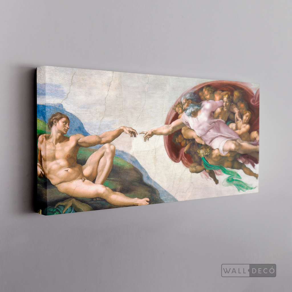 Cuadro Arte La Creación de Adam, Miguel Ángel