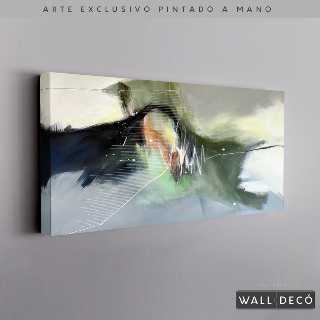 Arte Pintado a Mano Pensamiento Musical Horizontal