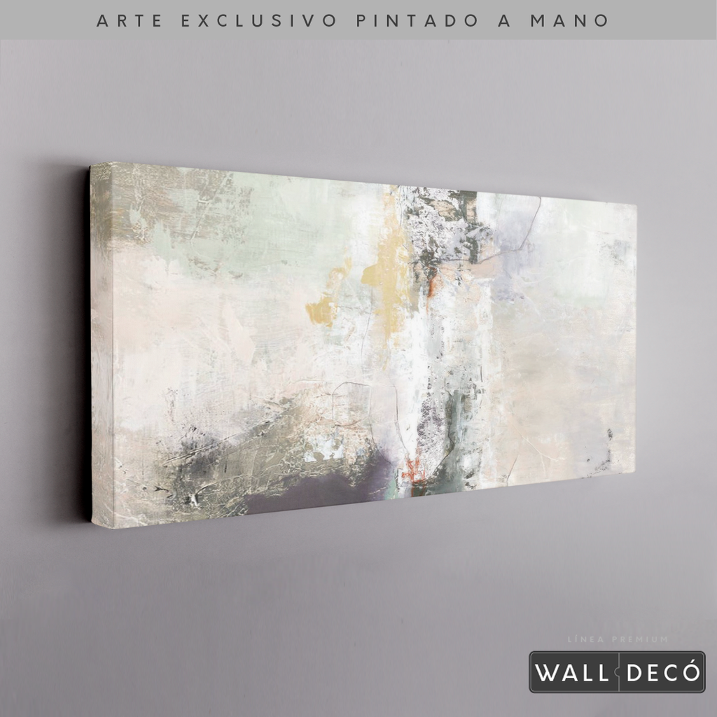 Arte Pintado a Mano Bruma Del Amanecer Horizontal