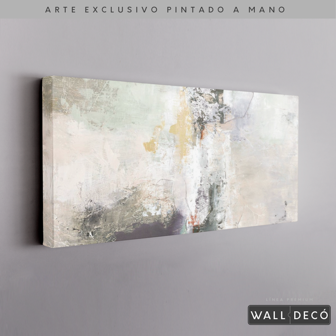 Arte Pintado a Mano Bruma Del Amanecer Horizontal