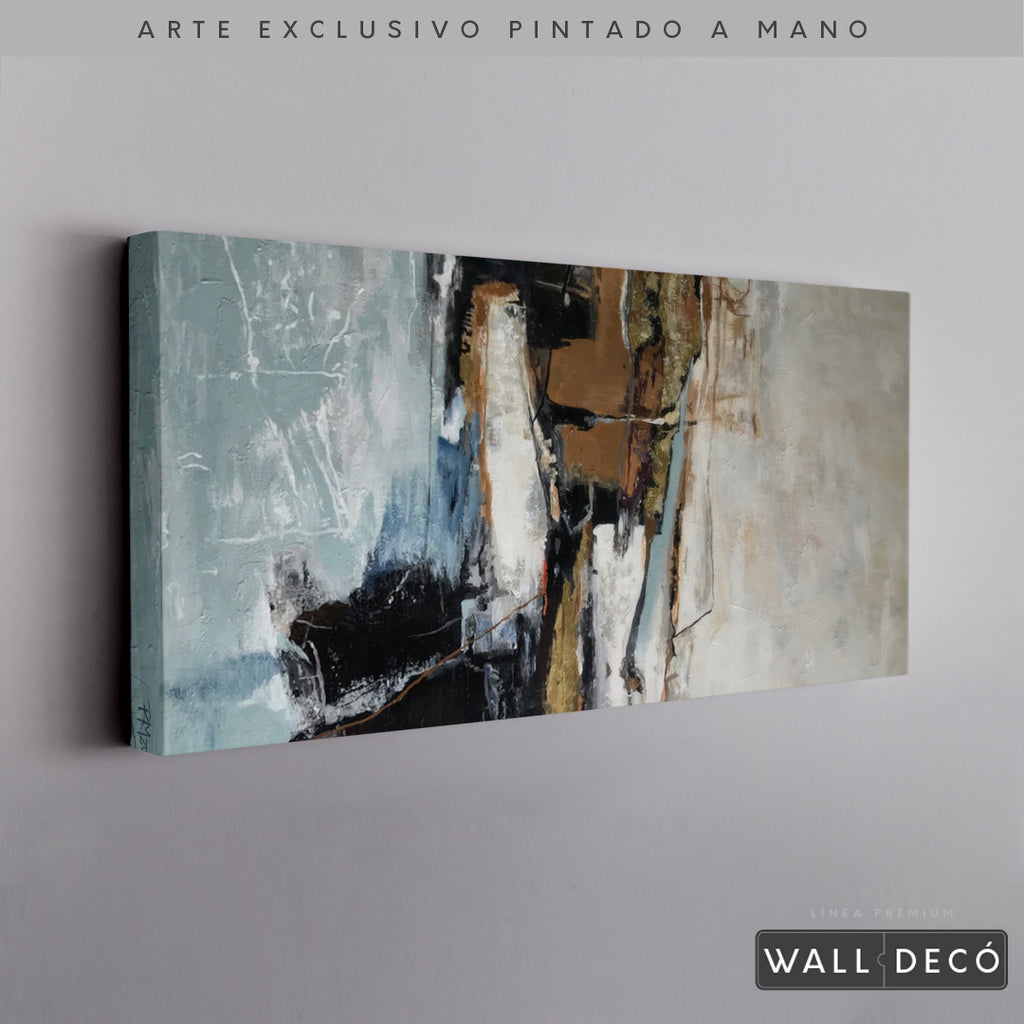 Arte Pintado a Mano Contrastes De Pensamiento Horizontal