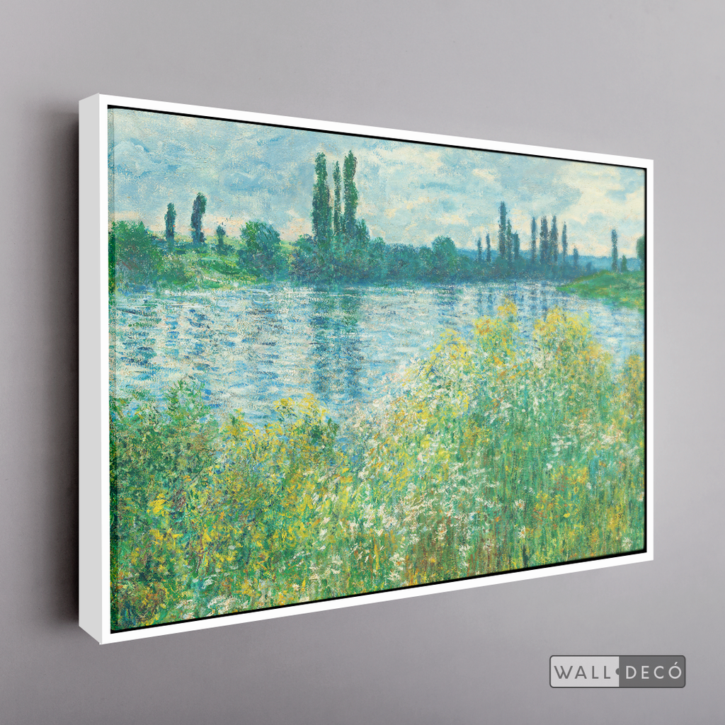 Cuadro Arte Los Bancos del Sena, Claude Monet