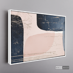 Cuadro Fragmentos Abstractos Rosa Y Azul