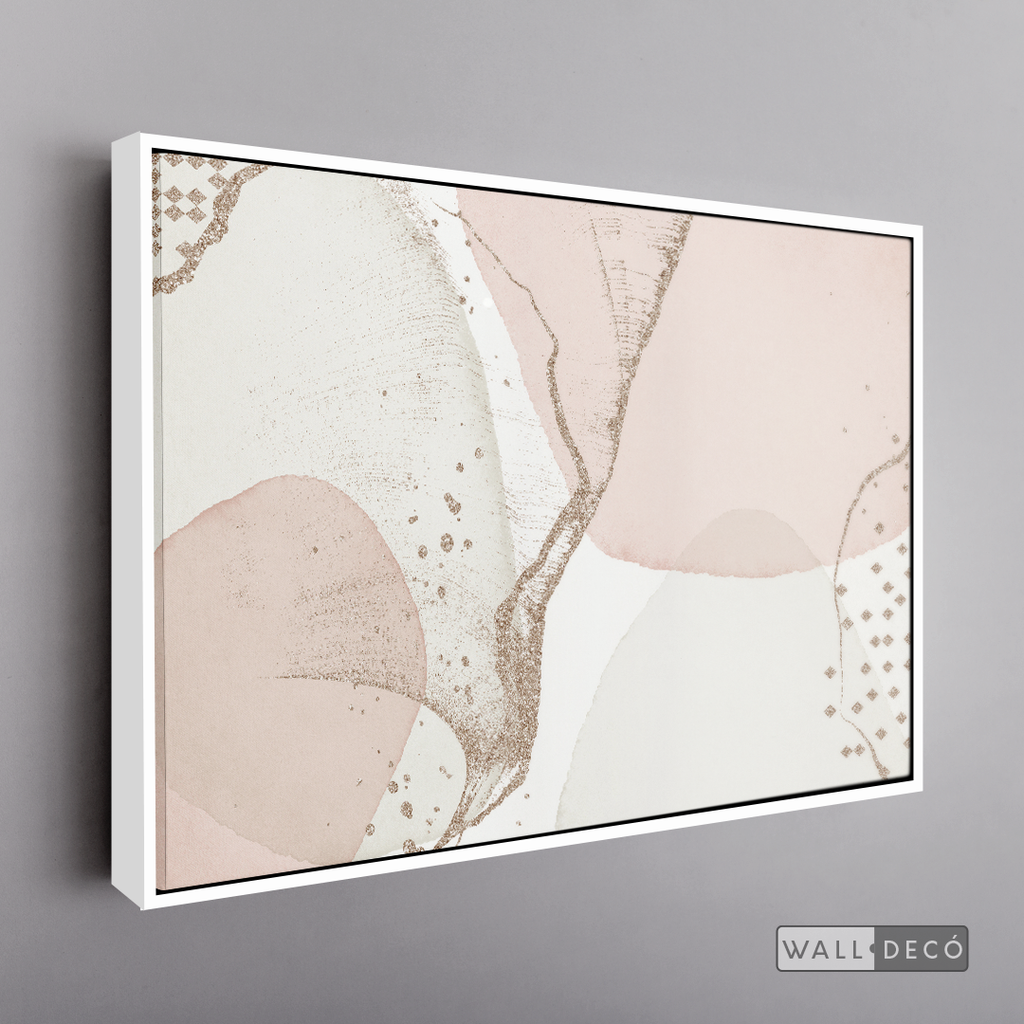 Cuadro Fragmentos Abstractos Rosa