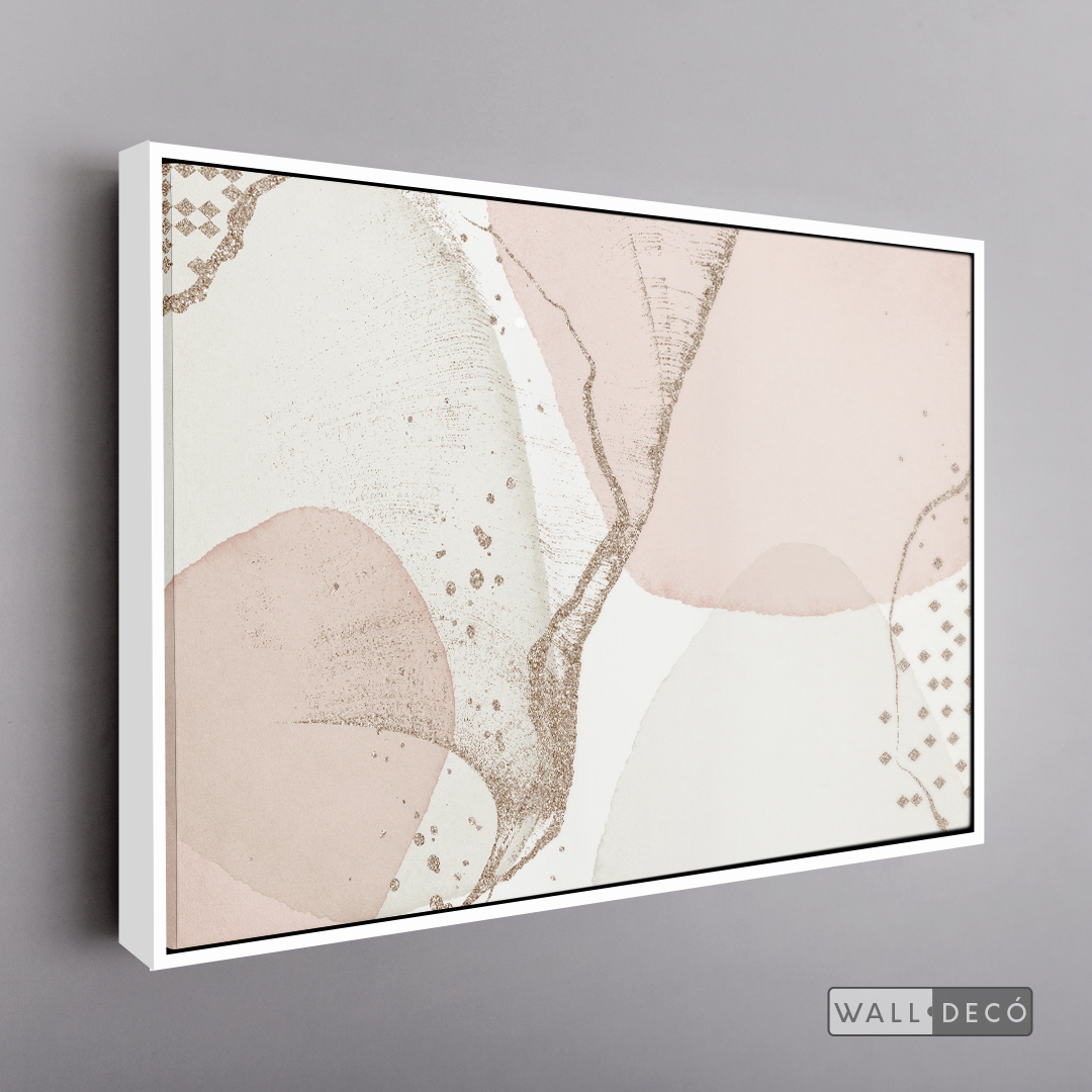 Cuadro Fragmentos Abstractos Rosa