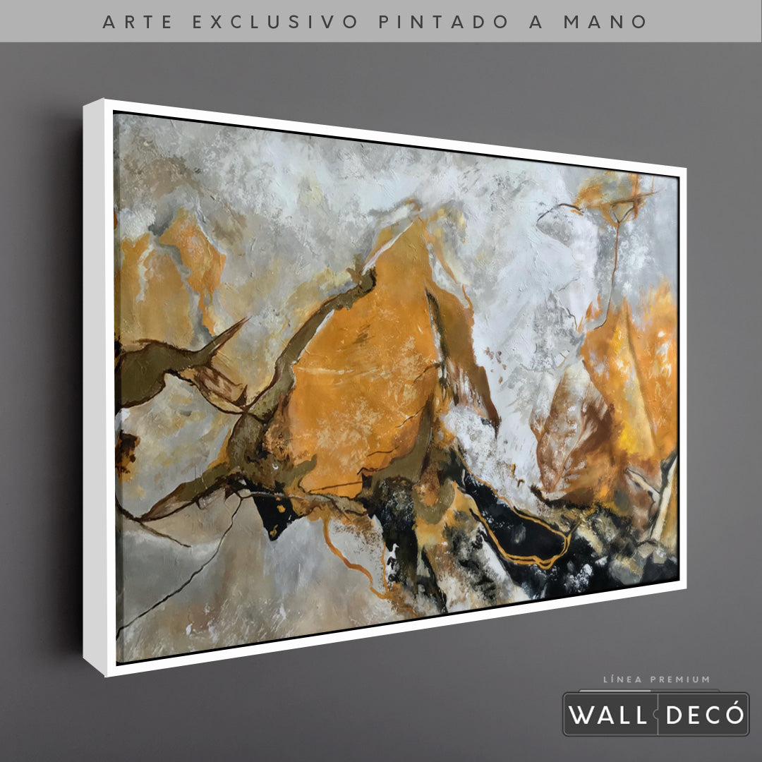 Arte Pintado a Mano Terracota Horizontal