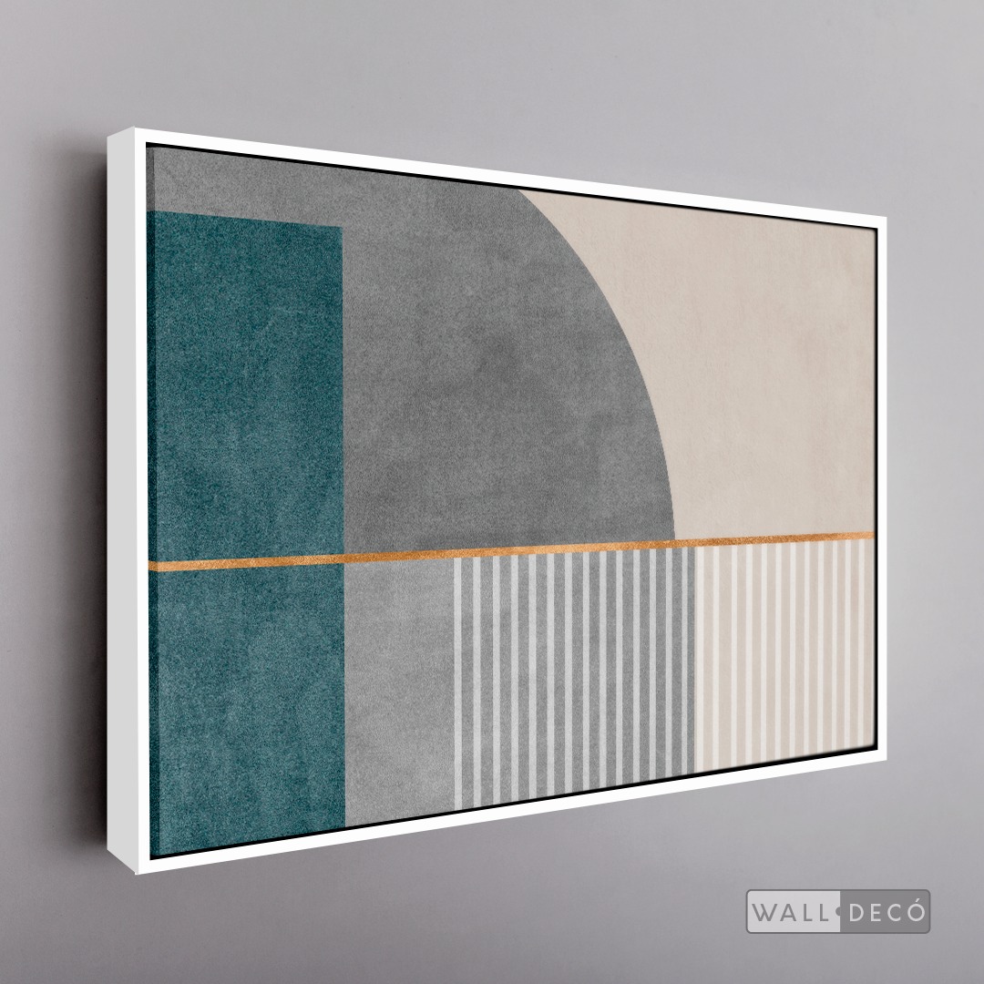 Cuadro Abstracto Minimalista Proporción Áurea