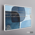 Cuadro Fragmentos Abstractos Azul