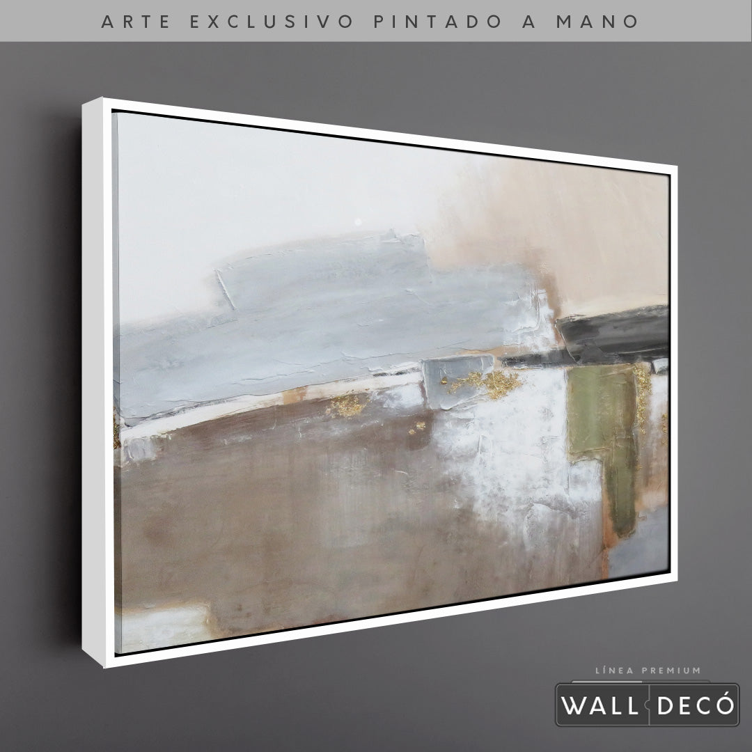Arte Pintado a Mano Naturaleza Estructural Horizontal