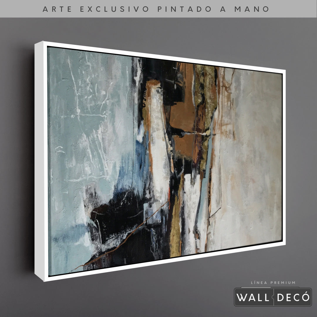 Arte Pintado a Mano Contrastes De Pensamiento Horizontal