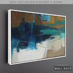 Arte Pintado a Mano Estuario Magno Horizontal