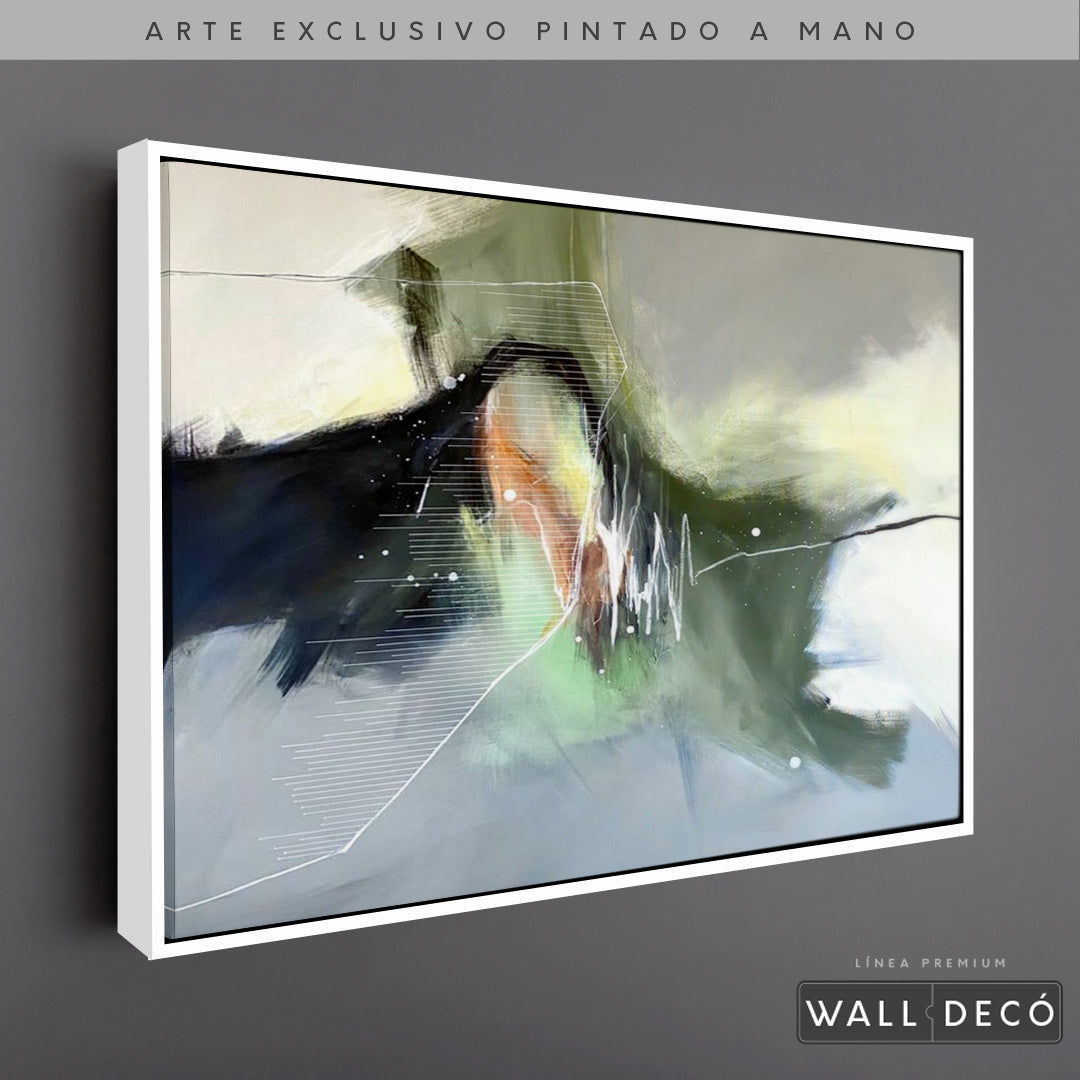 Arte Pintado a Mano Pensamiento Musical Horizontal