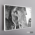 Cuadro Animales Elefante Boho Horizontal