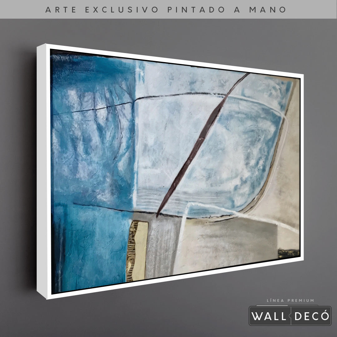 Arte Pintado a Mano Agua En El Pozo Horizontal
