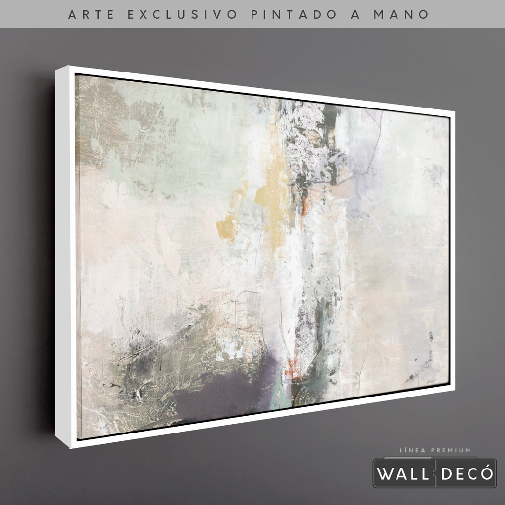 Arte Pintado a Mano Bruma Del Amanecer Horizontal