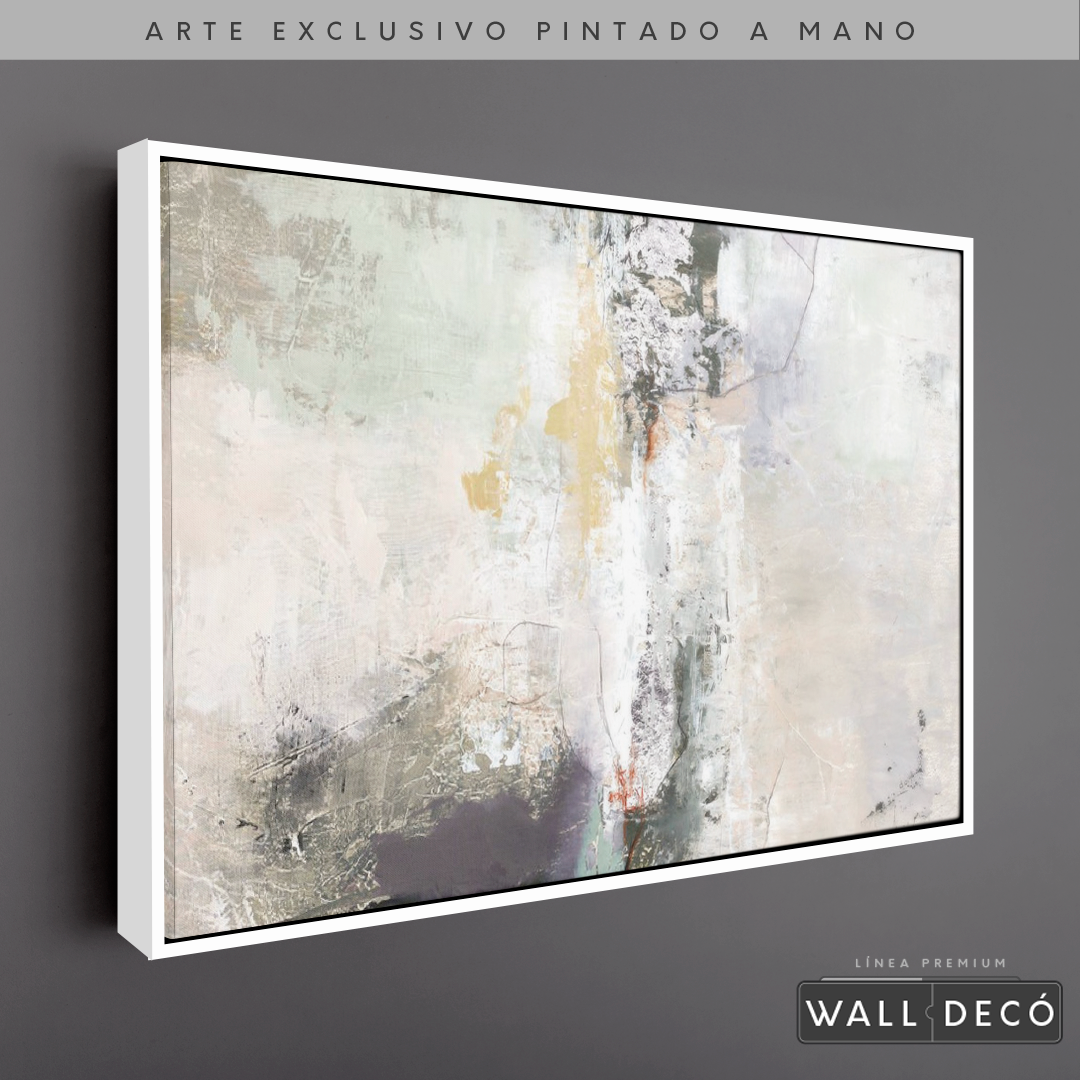 Arte Pintado a Mano Bruma Del Amanecer Horizontal