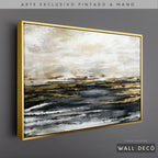 Arte Pintado a Mano Espejos en el Mar Horizontal
