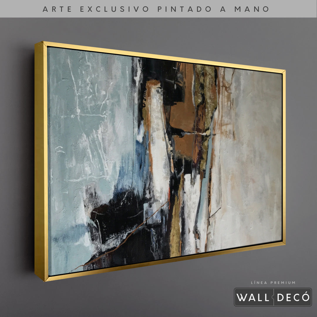 Arte Pintado a Mano Contrastes De Pensamiento Horizontal
