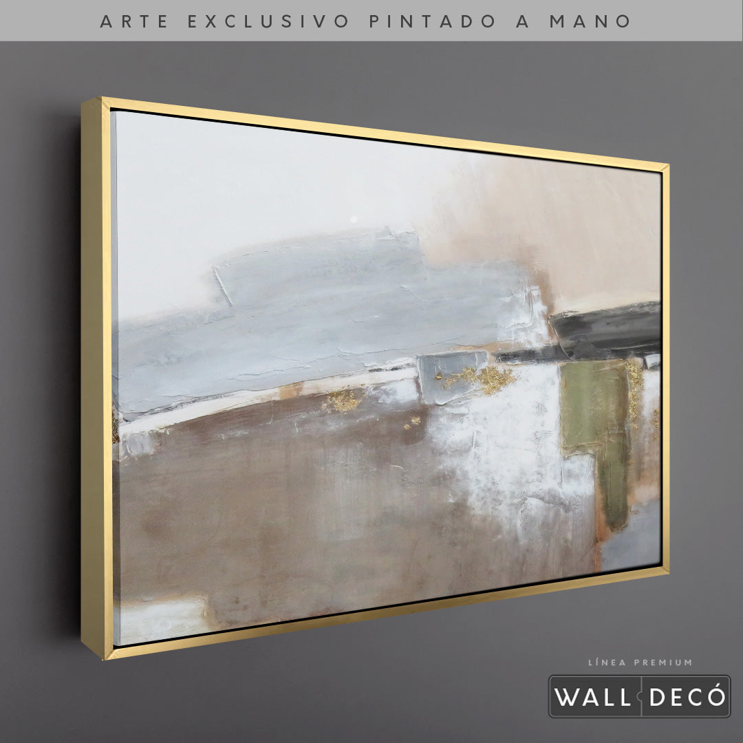 Arte Pintado a Mano Naturaleza Estructural Horizontal