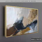 Arte Pintado a Mano Montañas de Color Horizontal