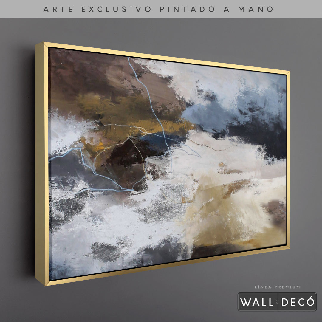 Arte Pintado a Mano Recuerdo Ancestral Horizontal
