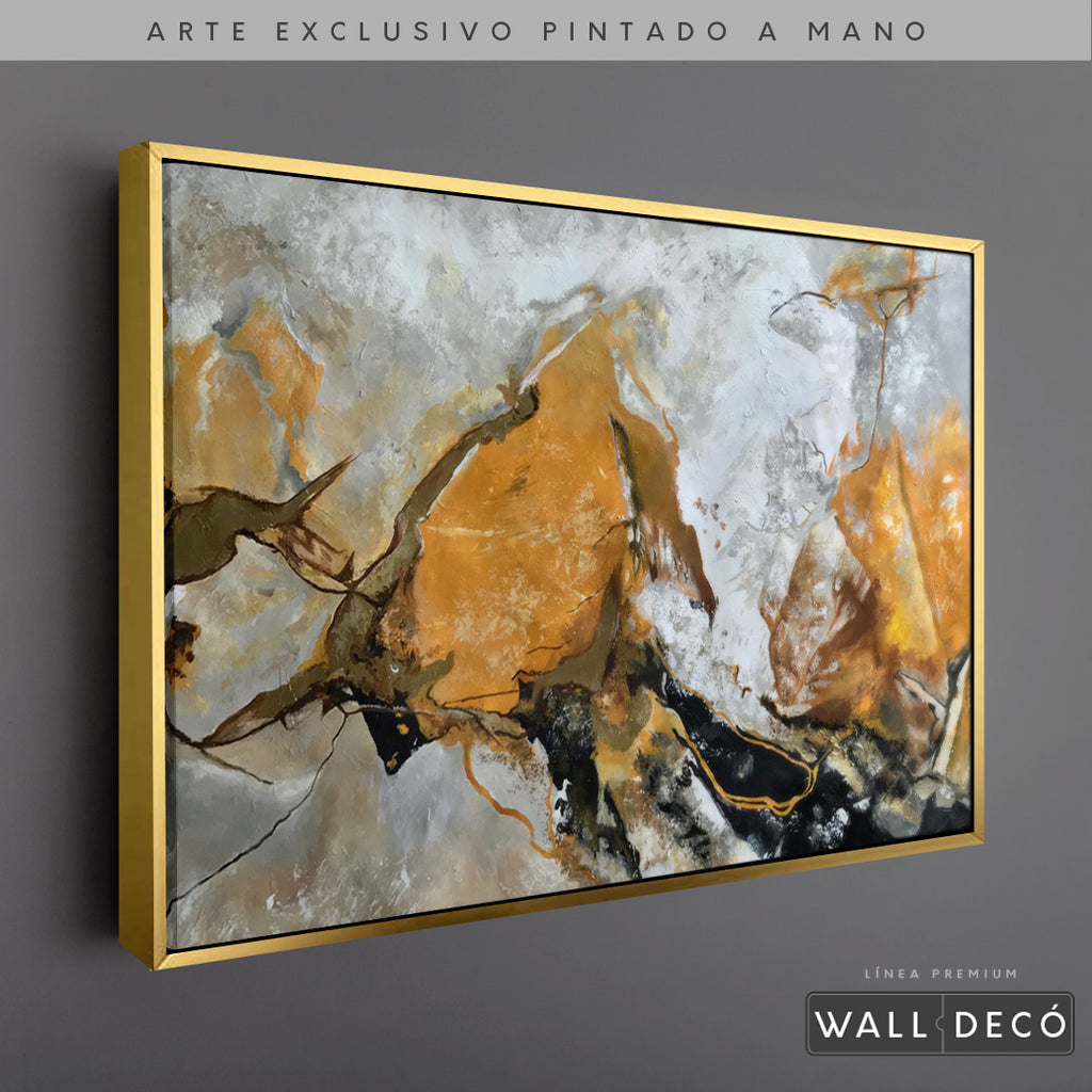 Arte Pintado a Mano Terracota Horizontal