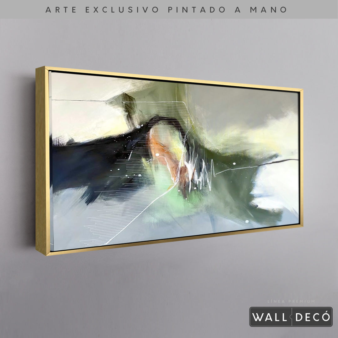 Arte Pintado a Mano Pensamiento Musical Horizontal