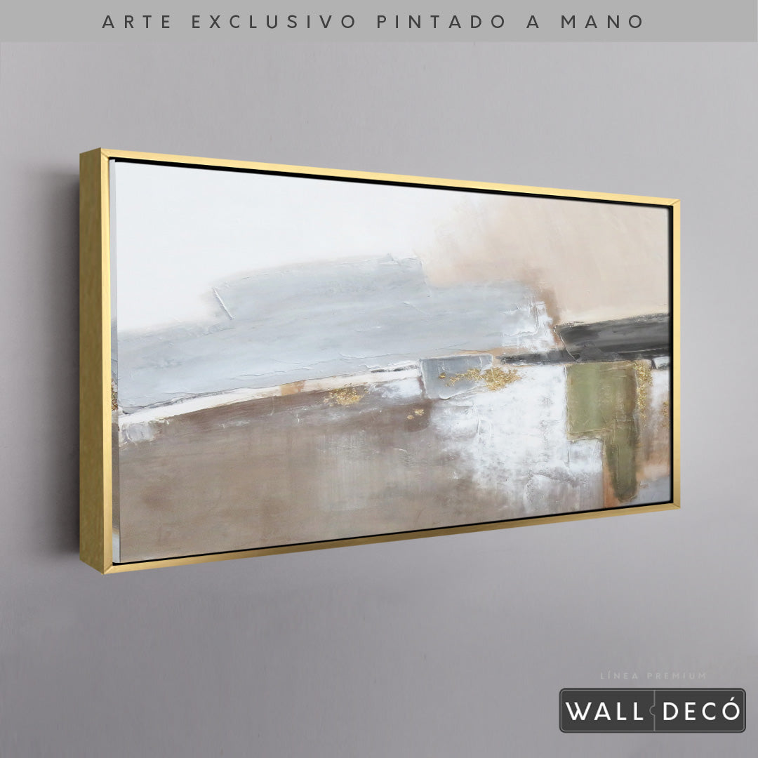 Arte Pintado a Mano Naturaleza Estructural Horizontal