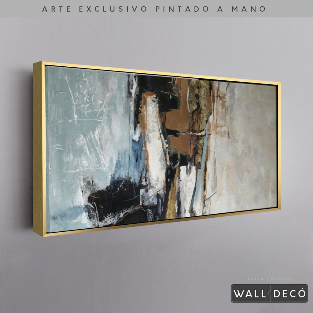 Arte Pintado a Mano Contrastes De Pensamiento Horizontal