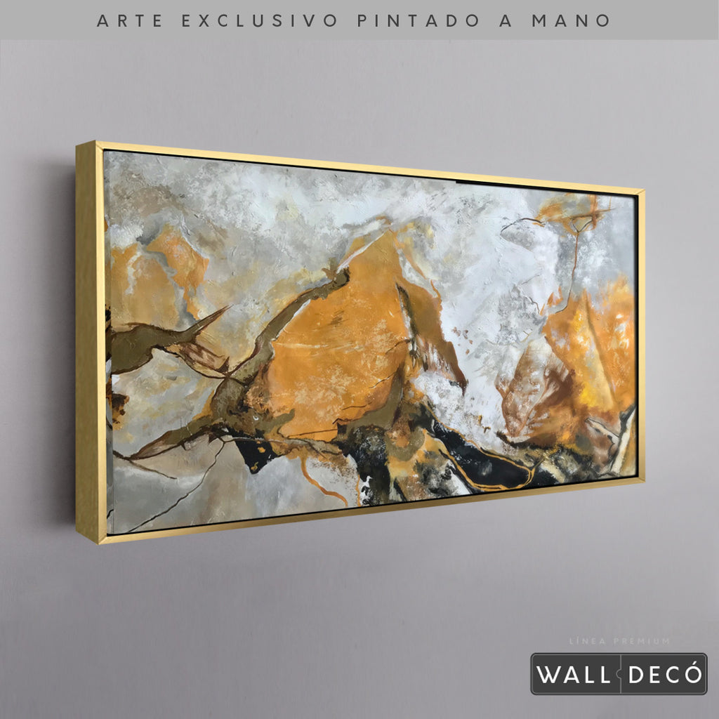 Arte Pintado a Mano Terracota Horizontal