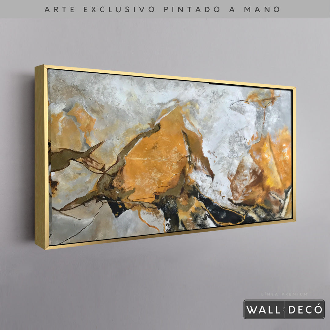 Arte Pintado a Mano Terracota Horizontal